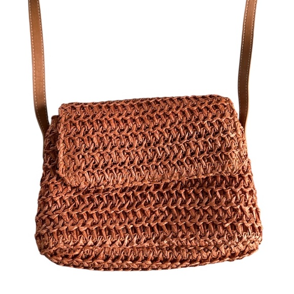 Universal Thread Handbags - Universal Thread Women’s Woven Cognac Tan Handbag Purse